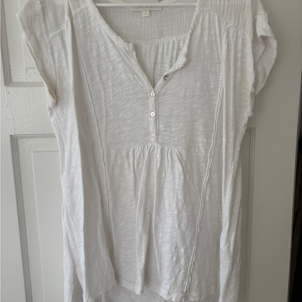 Anthropologie Women's White Top